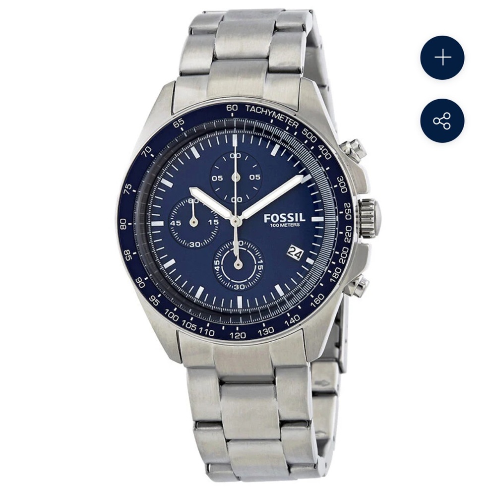 FOSSIL SPORT 54 CHRONOGRAPH BLUE DIAL MEN'S WATCH CH3030